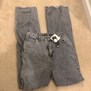 Boot cats high waisted gray jeans